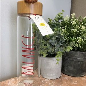 Rae Dunn Balance Glass Bottle